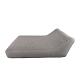Twin - Opblaasbare twin lounger met lage rugleuning Antraciet