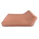 Lounge - Opblaasbaar 2-persoons ligbed met hoge rugleuning Terracotta