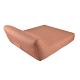 Lounge - Opblaasbaar 2-persoons ligbed met hoge rugleuning Terracotta