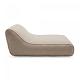 Lounge - Opblaasbaar 2-persoons ligbed met hoge rugleuning Zand