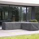 Beschermhoes voor loungesets L-vorm 215/85×215/85x70cm Donkergrijs