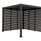 Louvre - Zijwand horizontaal 113 cm (Voor Cadiz wand 360 cm) Antraciet
