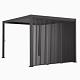 Vertical - Zijwand verticaal 123 cm (voor Cadiz wand 400 cm) Antraciet