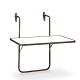Boy - Balkontafel 60x40 cm Bruin-Wit